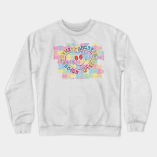 ABC Colorful Smile face Puzzle Crewneck Sweatshirt